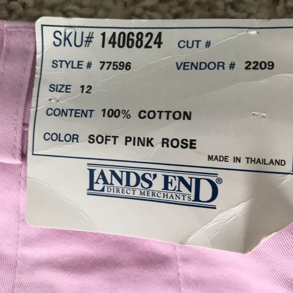 LANDS' END Short NWT Women NWT Sz 12 - Picture 5 of 5
